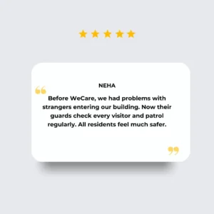 customer review for our security service in bangalore