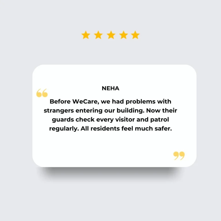 customer review for our security service in bangalore